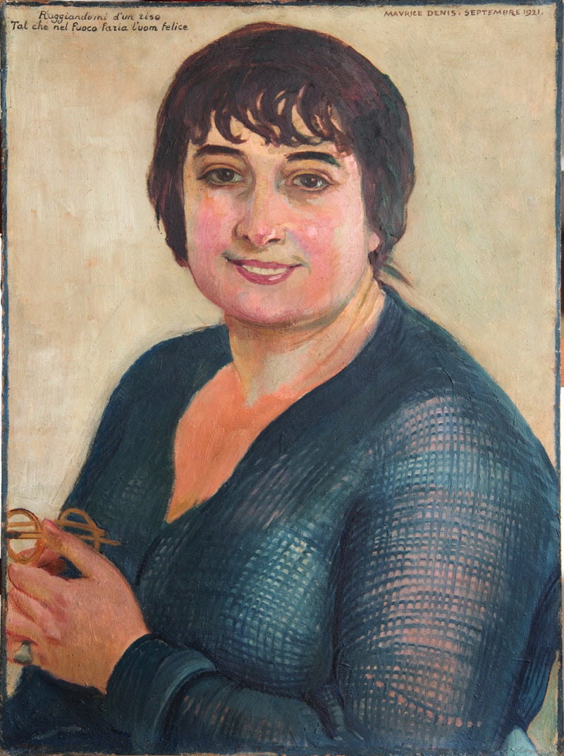 Lisbeths portræt i blå - Maurice Denis