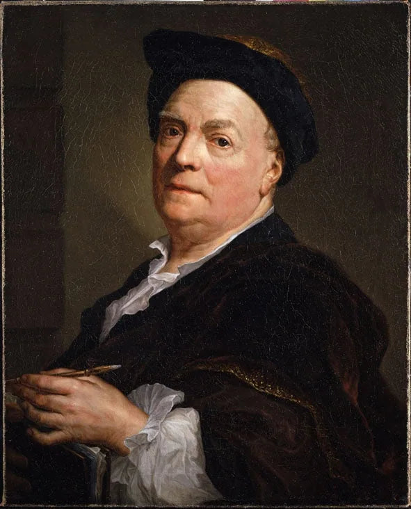 Portræt af Louis du Silvestre - Anton Raphael Mengs