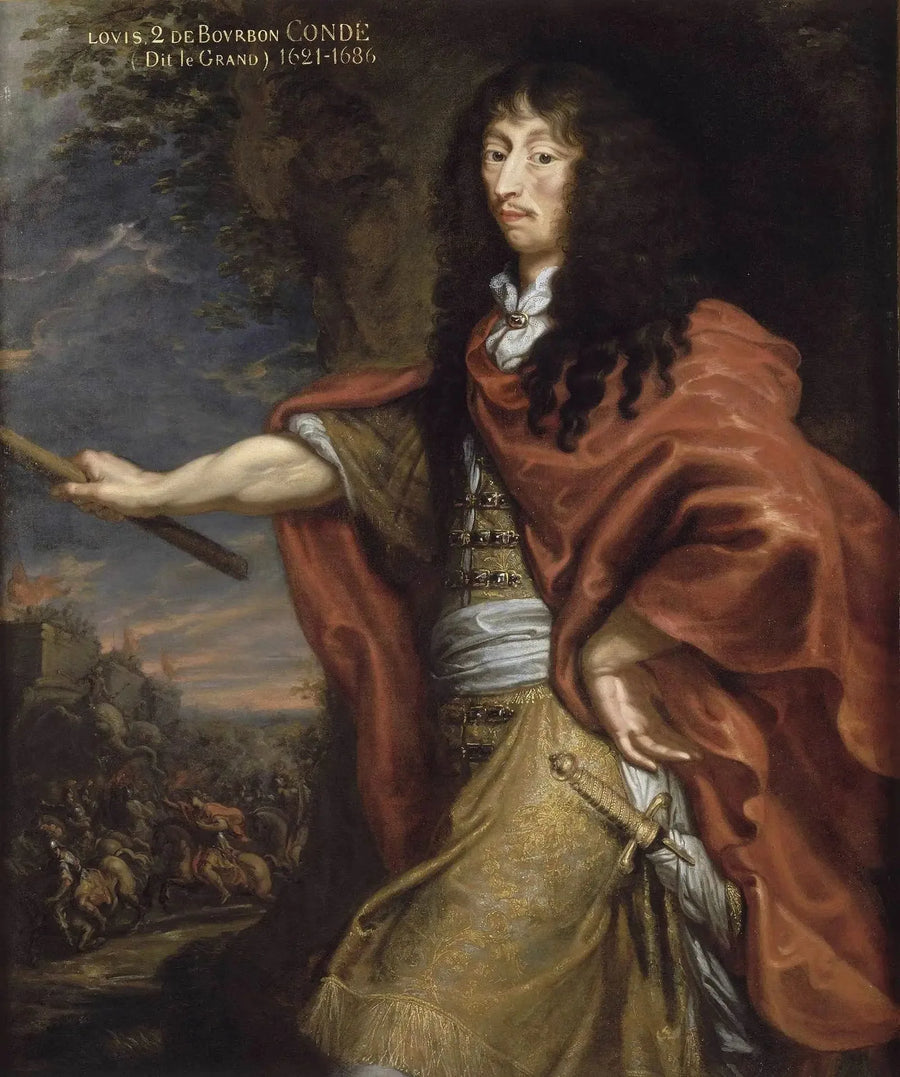 Portræt af Louis II, prins af Bourbon, kaldet den Store Condé - Juste d'Egmont