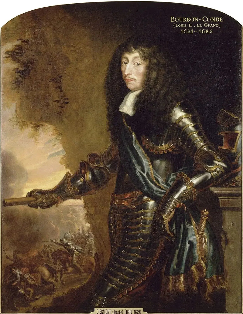 Portræt af Louis II, prins af Bourbon, kaldet den Store Condé - Juste d'Egmont