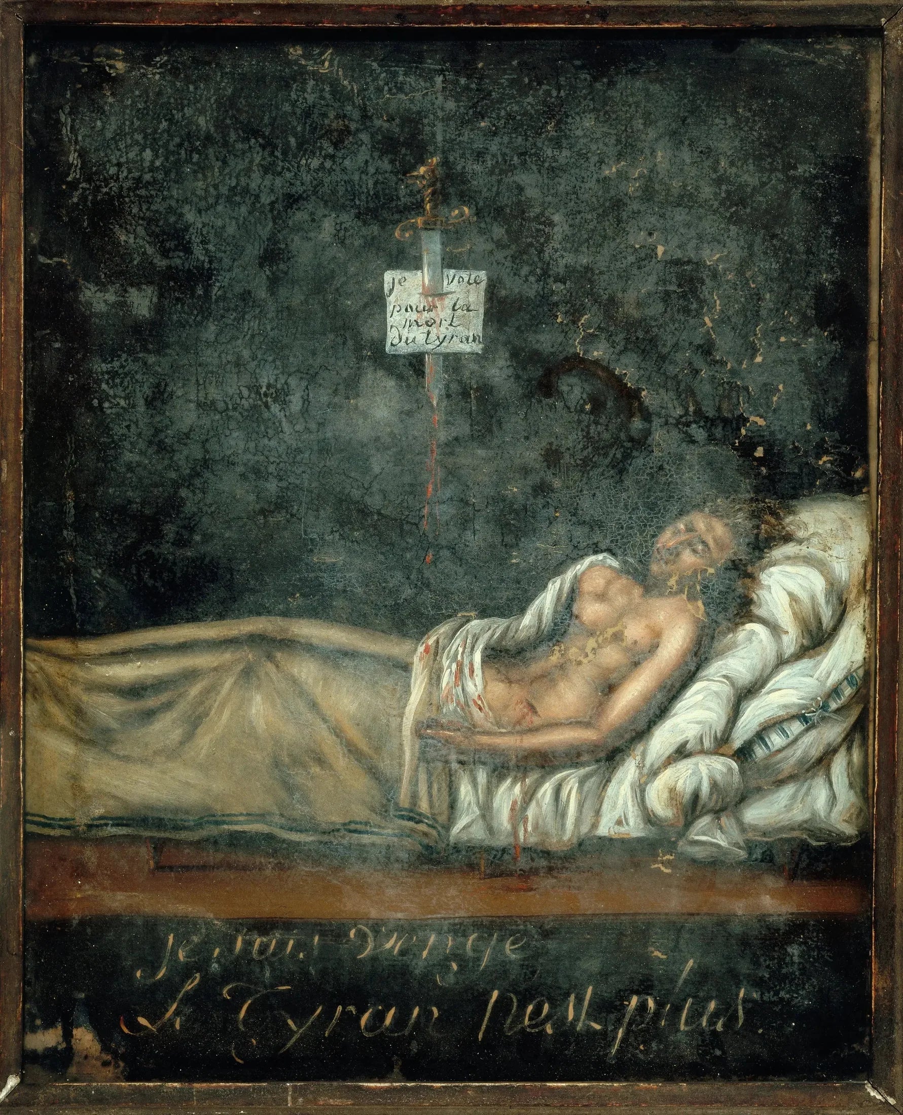 Reproduction du tableau « Portrait de Louis-Michel Le Peletier de Saint-Fargeau (1760-1793), sur son lit de mort - Jacques-Louis David » par Alpha Reproduction en peinture à l’huile