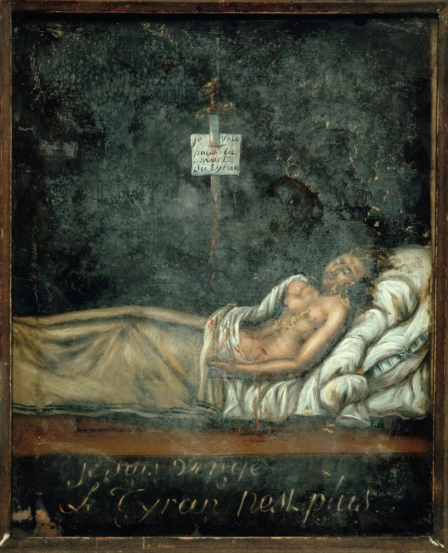 Portræt af Louis-Michel Le Peletier de Saint-Fargeau (1760-1793), på hans dødsleje - Jacques-Louis David