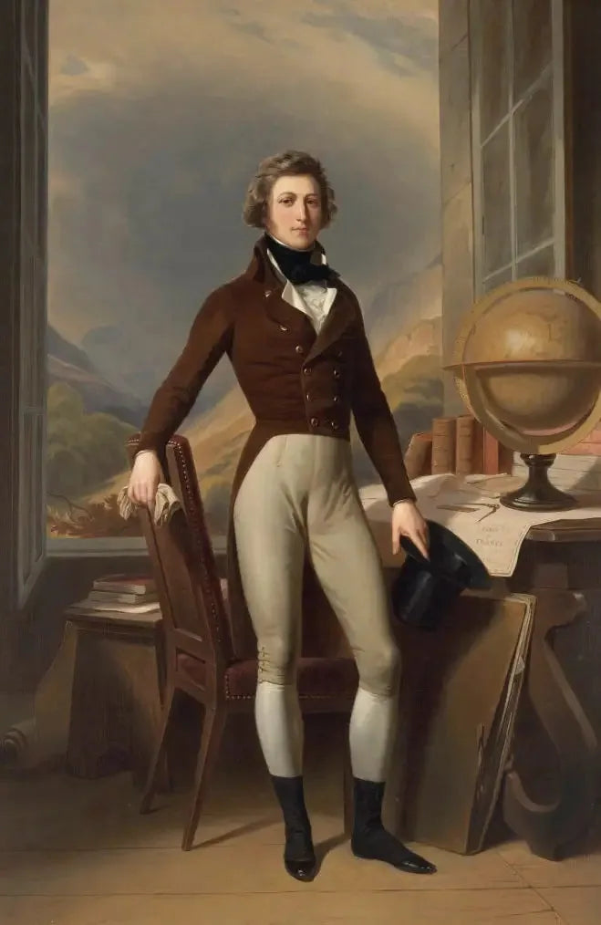 Portrait de Louis-Philippe d'Orléans, duc de Chartres, (futur roi Louis-Philippe) à Reichenau - Franz Xaver Winterhalter image 1 tableau peint à l’huile sur toile
