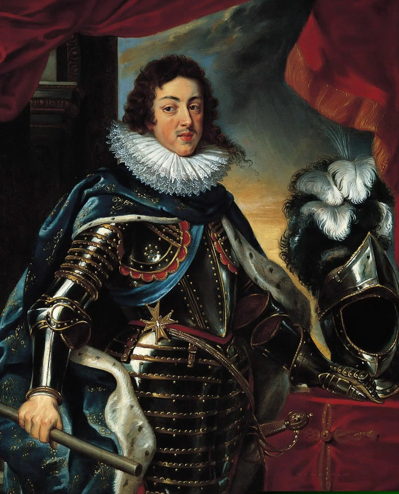 Louis XIII portræt i rustning - Peter Paul Rubens