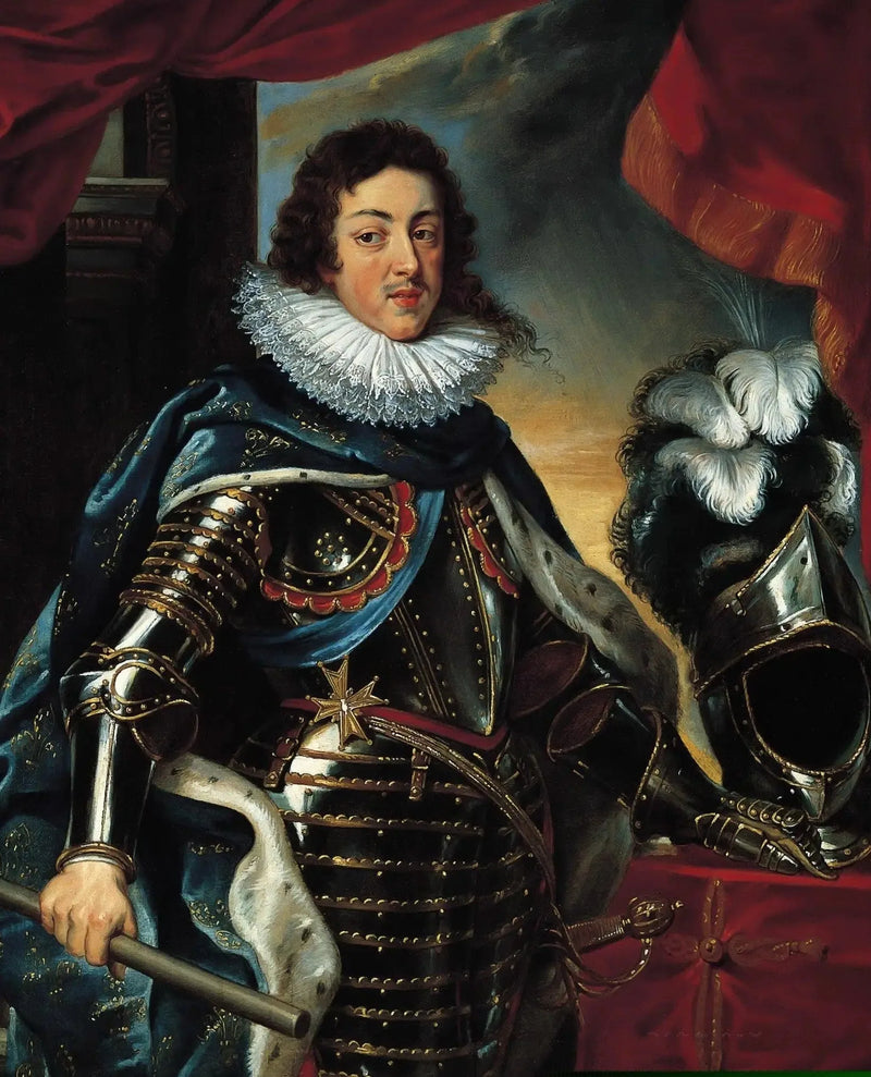 Louis XIII portræt i rustning - Peter Paul Rubens