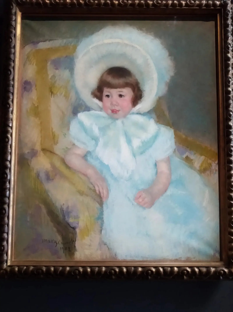 Portræt af Louise-Aurore Villeboeuf som barn - Mary Cassatt