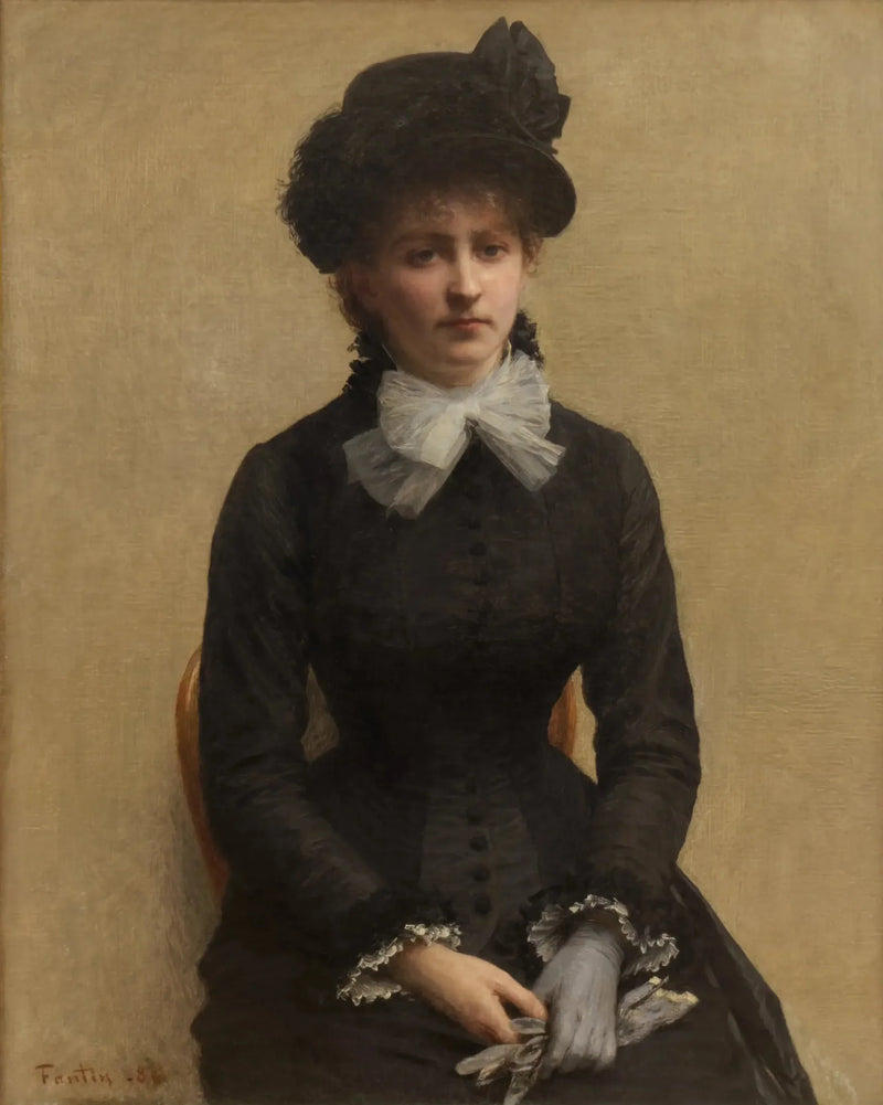 Portræt af Louise Riesener - Henri Fantin-Latour