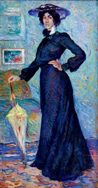 Portræt af Lucie Cousturier - Maximilien Luce
