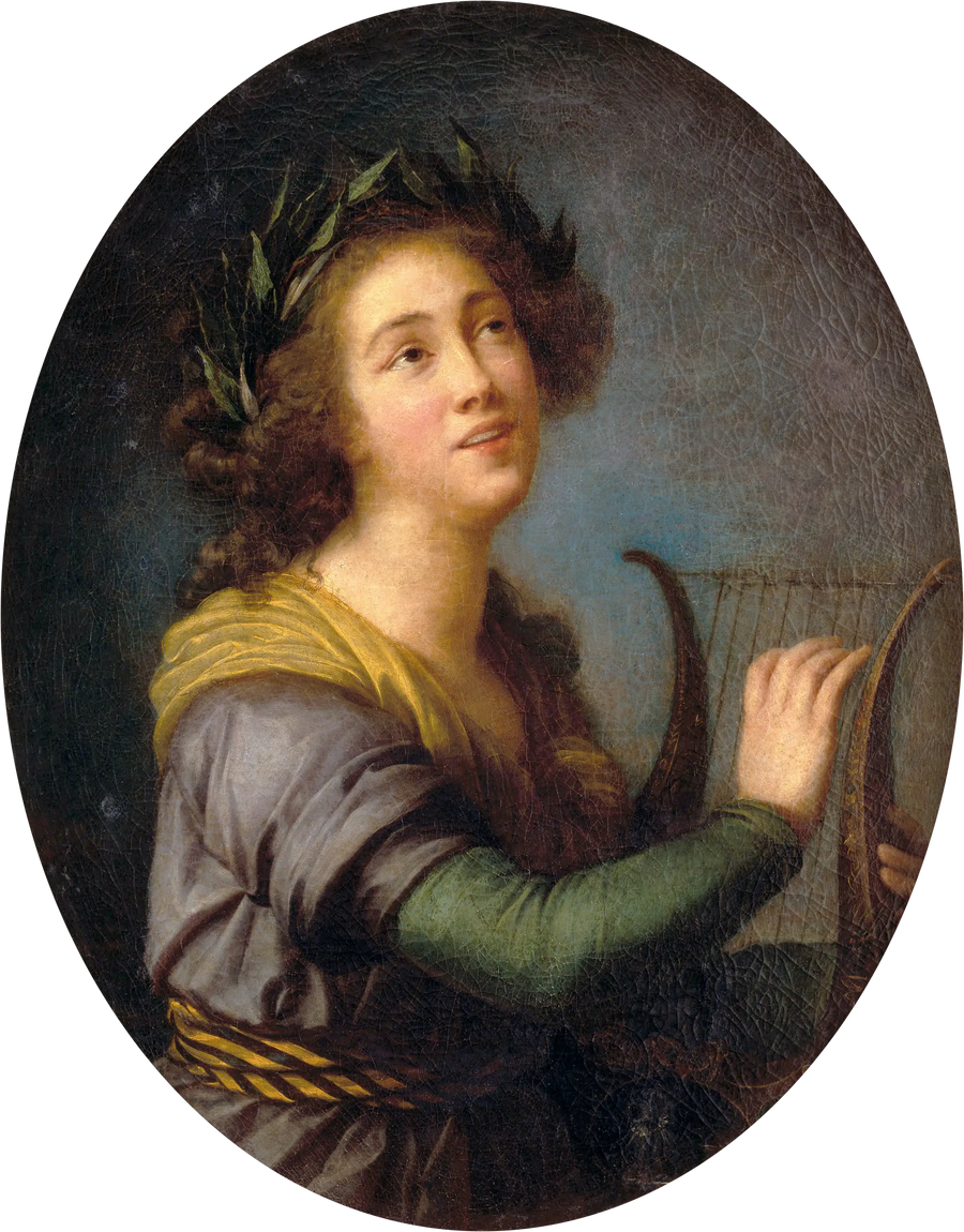 Portræt af Luísa Todi af Élisabeth Louise Vigée-Lebrun - Élisabeth Vigeé Le Brun
