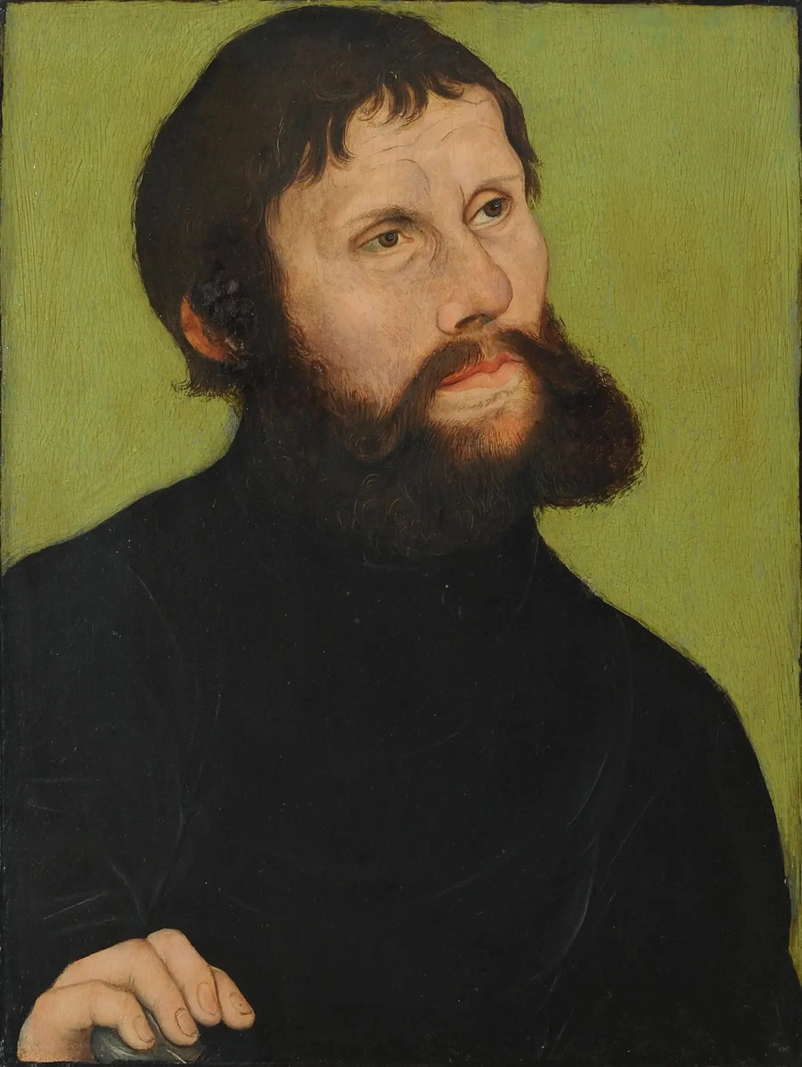 Luther-portræt som Junker Jörg - Lucas Cranach den Ældre