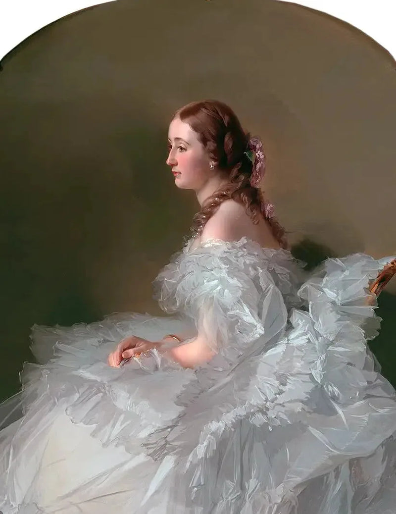 Lydia Schabelsky, baronessa Staël-Holstein portræt - Franz Xaver Winterhalter