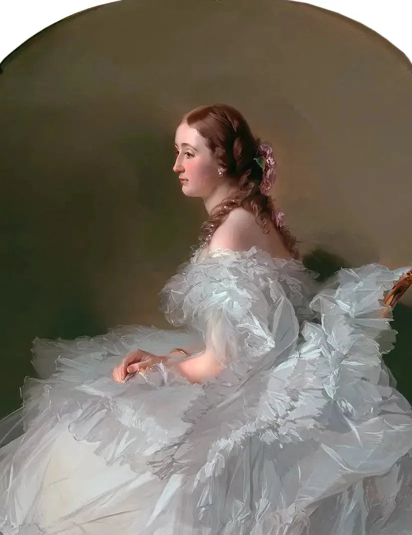 Lydia Schabelsky, baronessa Staël-Holstein portræt - Franz Xaver Winterhalter
