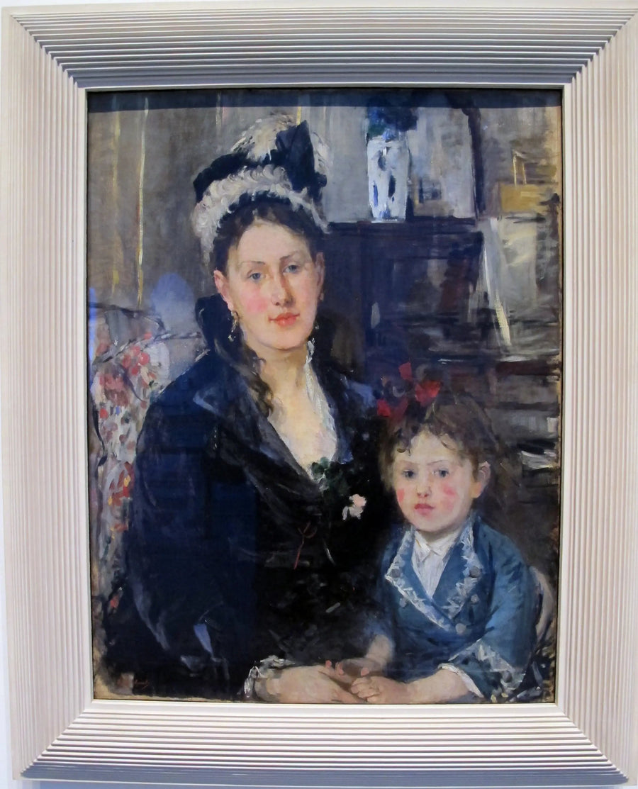 Portræt af fru Boursier og hendes datter - Berthe Morisot