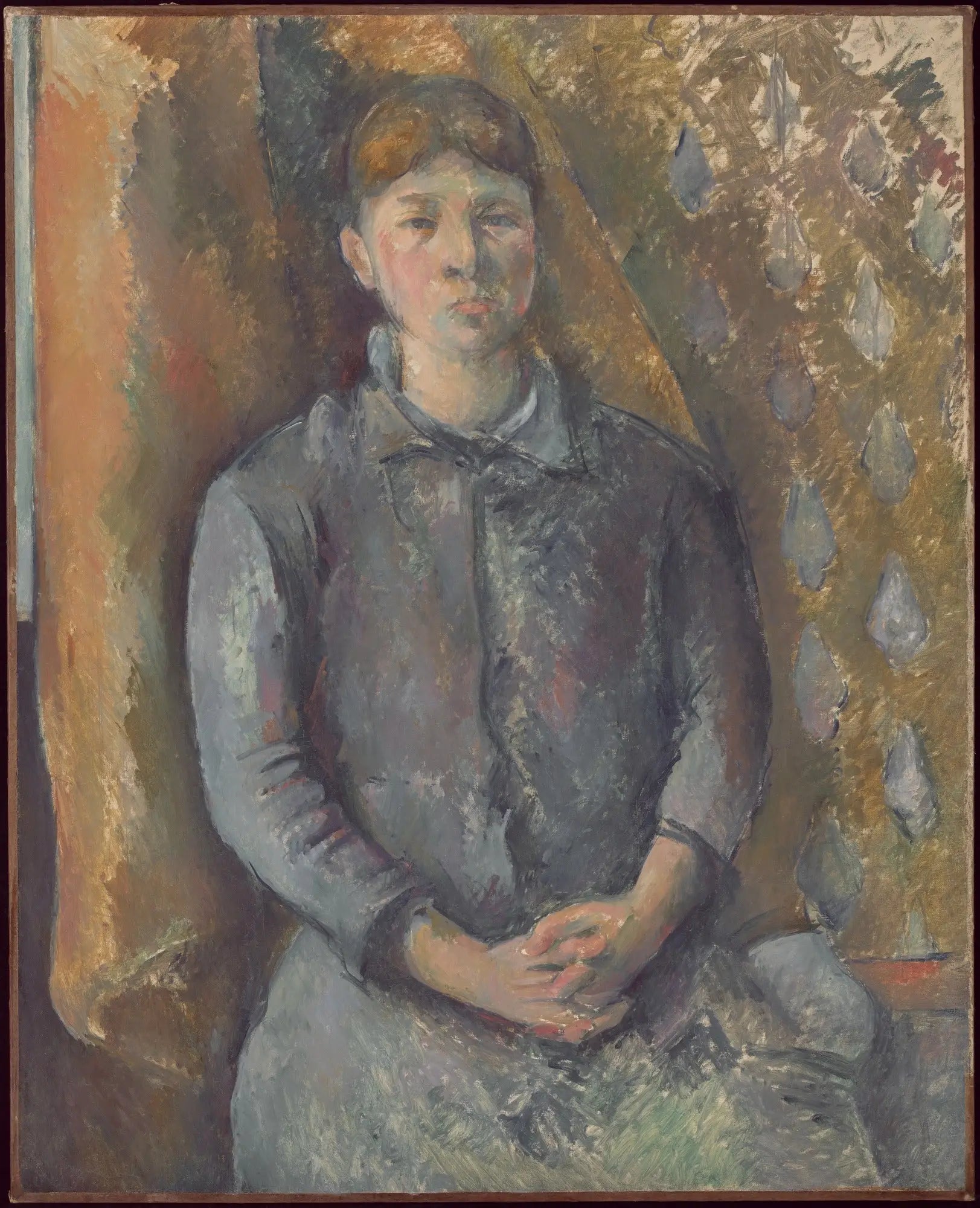Portrait de madame Cézanne - Paul Cézanne image 1 reproduction artisanale de tableau