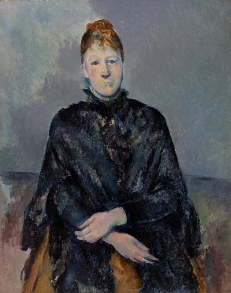 Portræt af Madame Cézanne - Paul Cézanne
