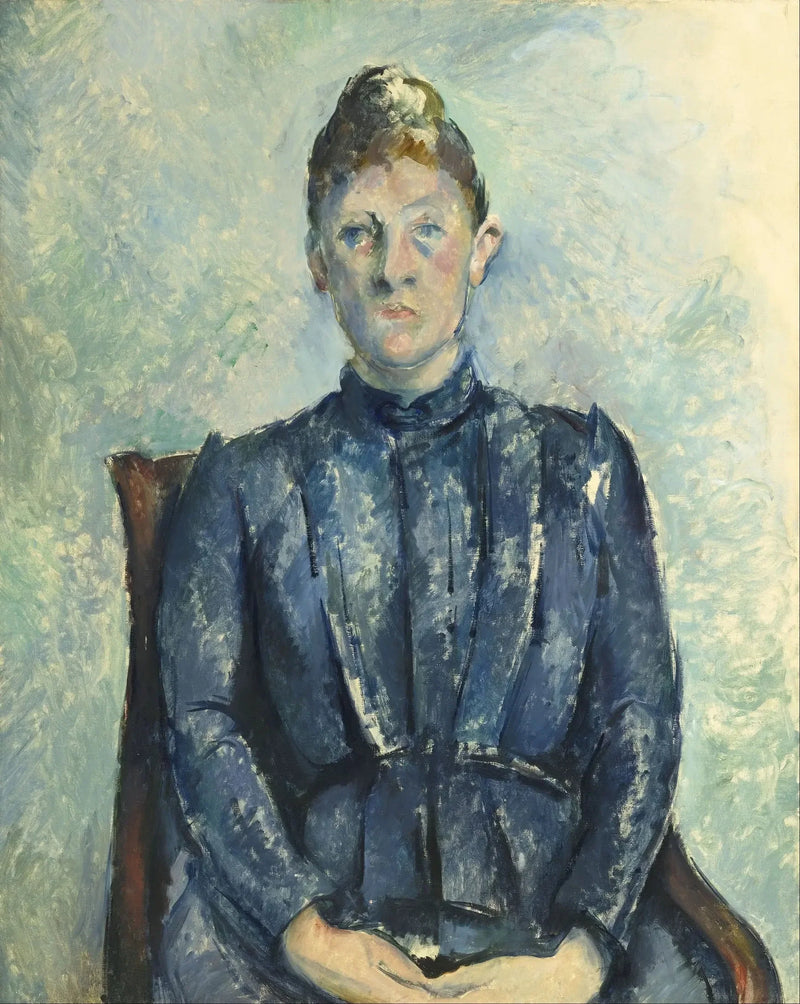 Portræt af Madame Cézanne - Paul Cézanne