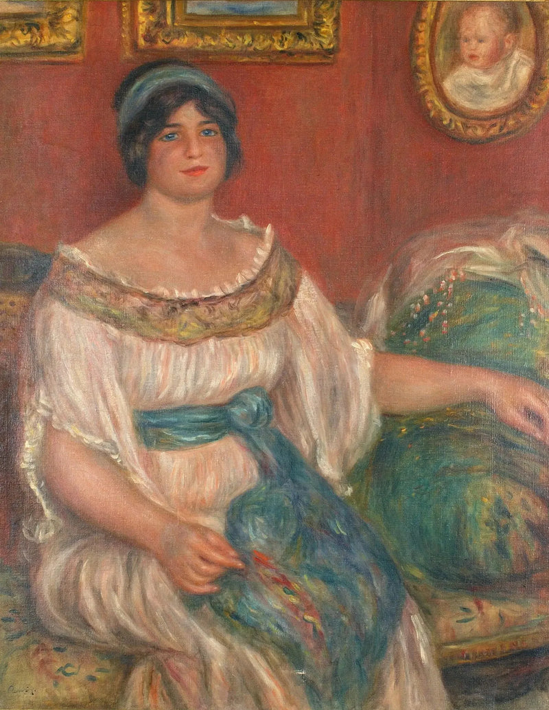Portræt af Madame Colonna Romano - Pierre-Auguste Renoir