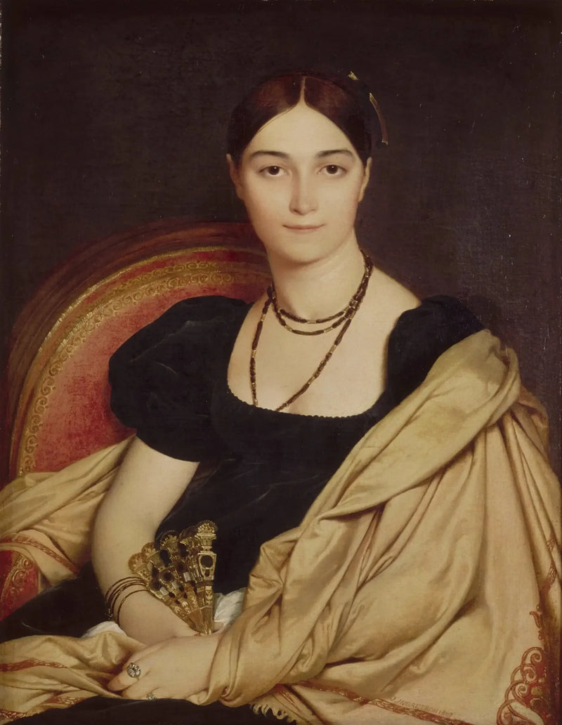 Portræt af Madame Duvaucey - Jean-Auguste-Dominique Ingres