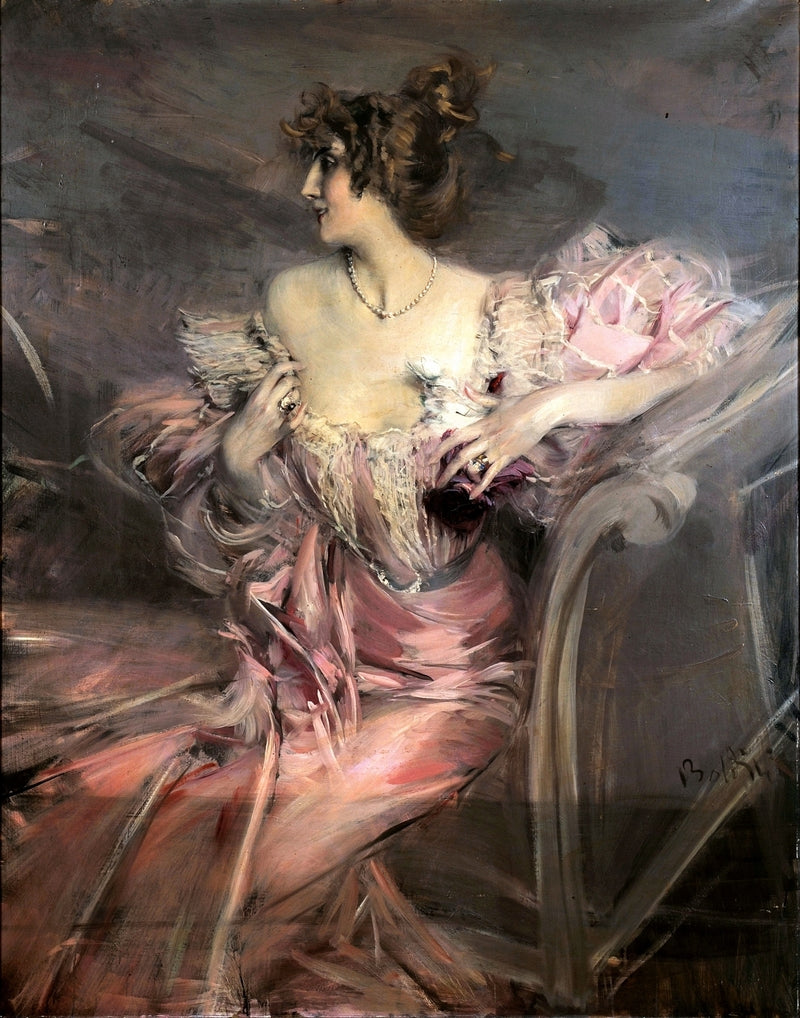 Madame de Florian Portræt - Giovanni Boldini