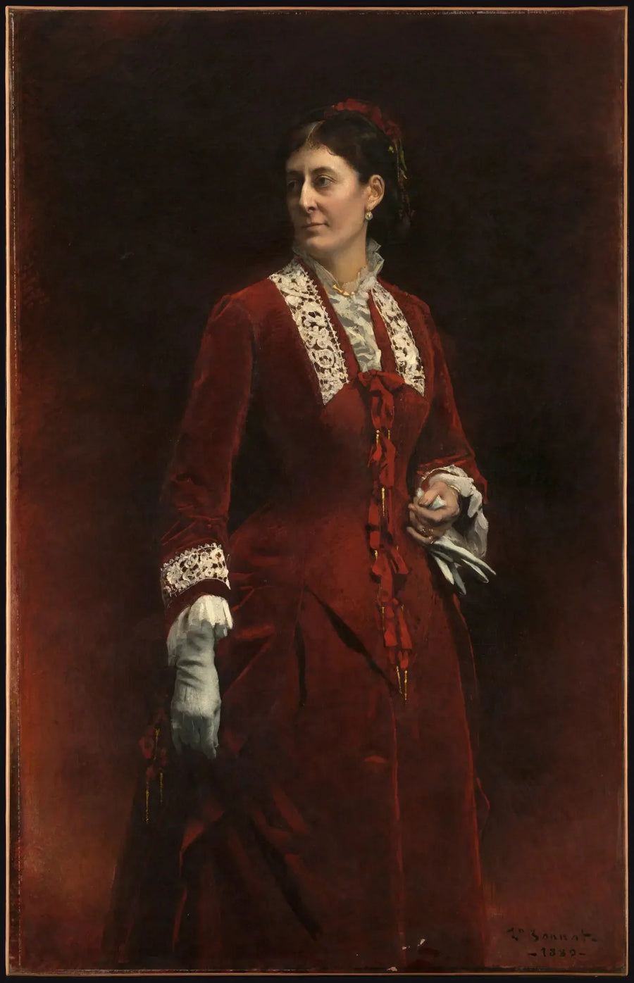Portræt af Madame Georges Ehrler - Léon Bonnat