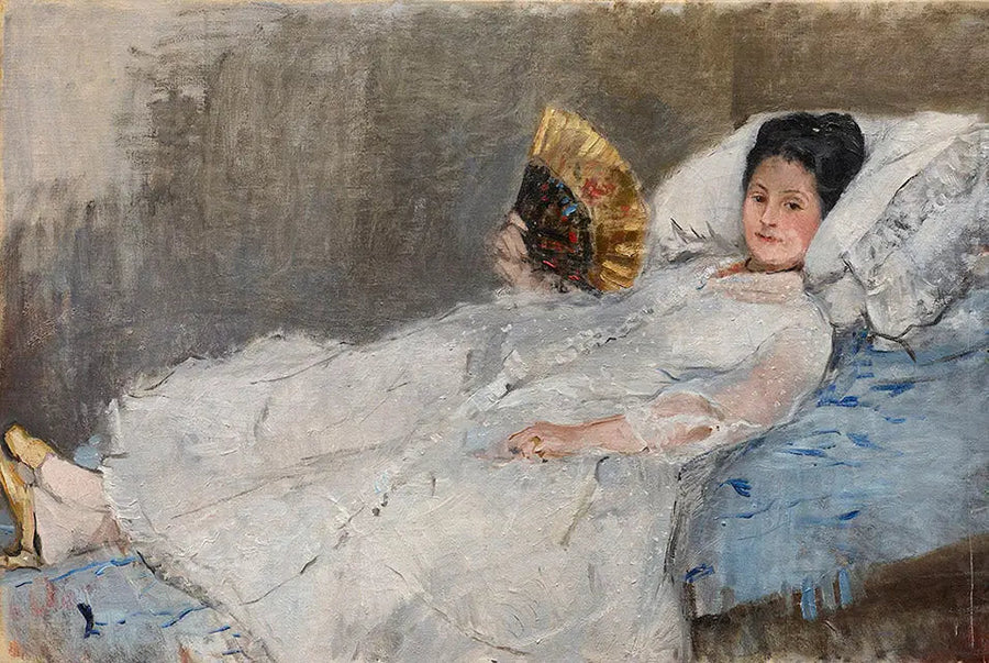 Portræt af fru Hubbard - Berthe Morisot