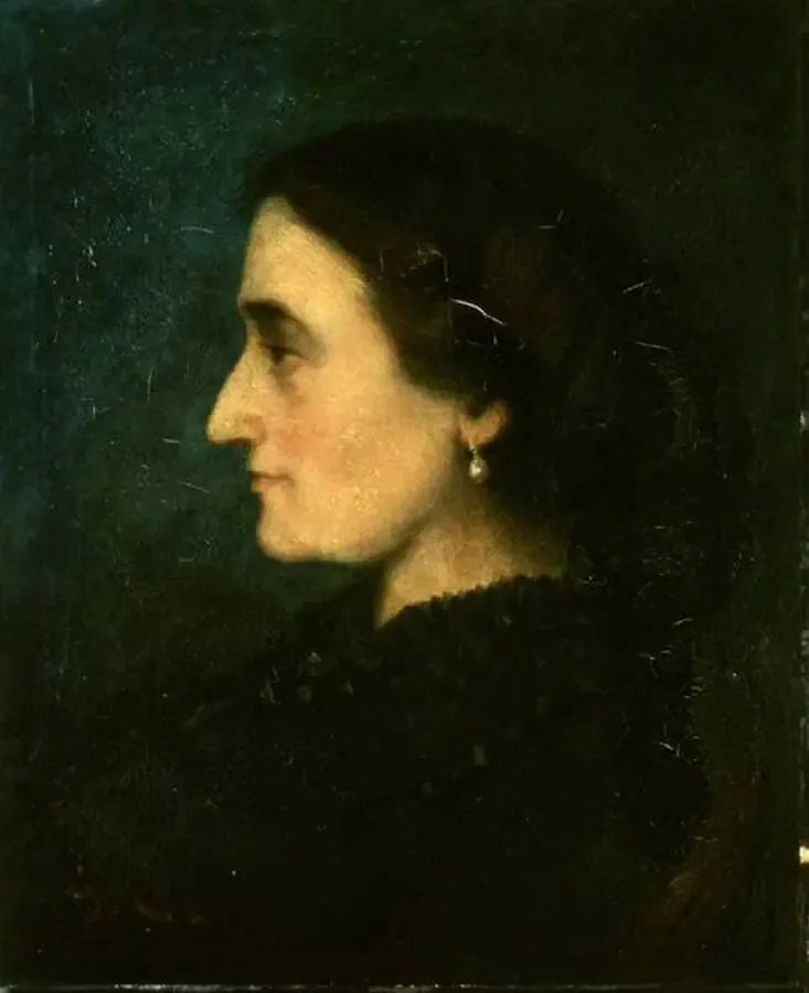 Portræt af fru Jolicler i profil - Gustave Courbet