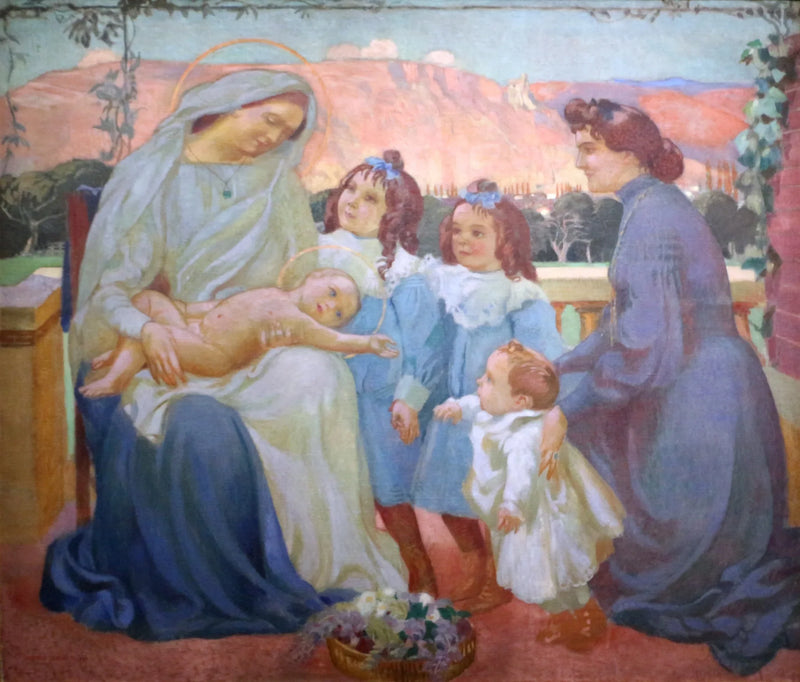 Portræt af Madame de la Laurencie og hendes børn - Maurice Denis