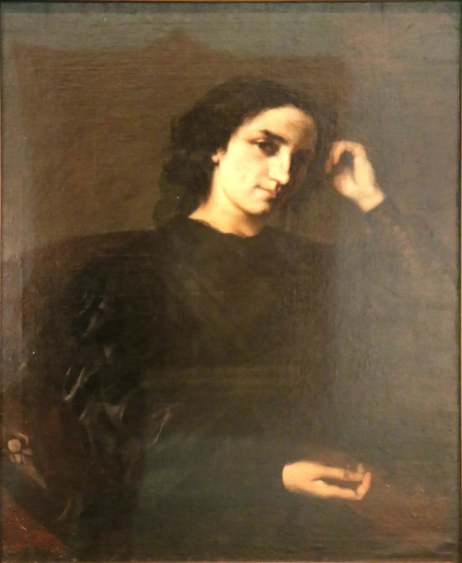 Portræt af Madame Léon Fontaine - Gustave Courbet