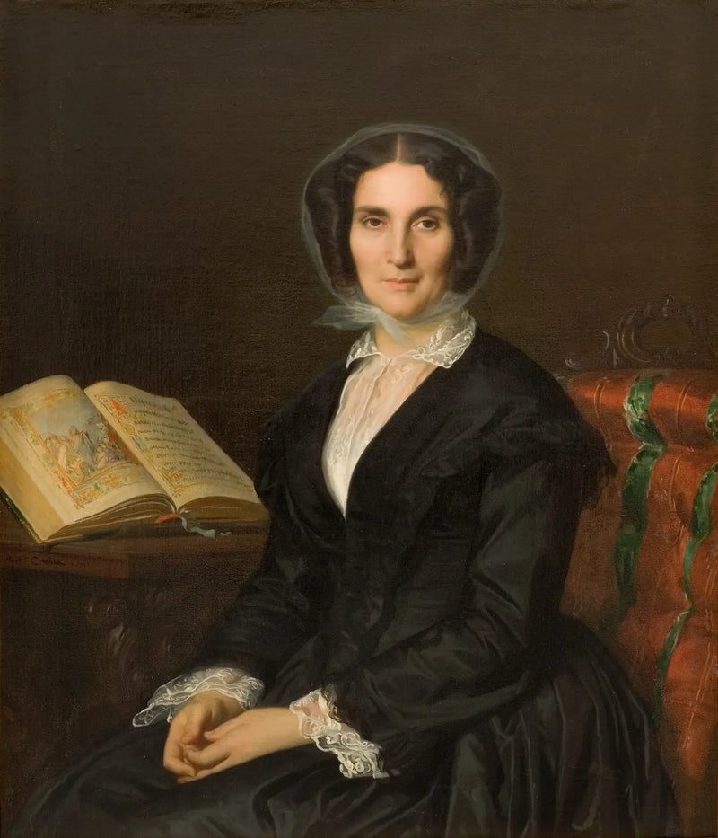 Portræt af fru Louise Marès, født Bidreman - Alexandre Cabanel