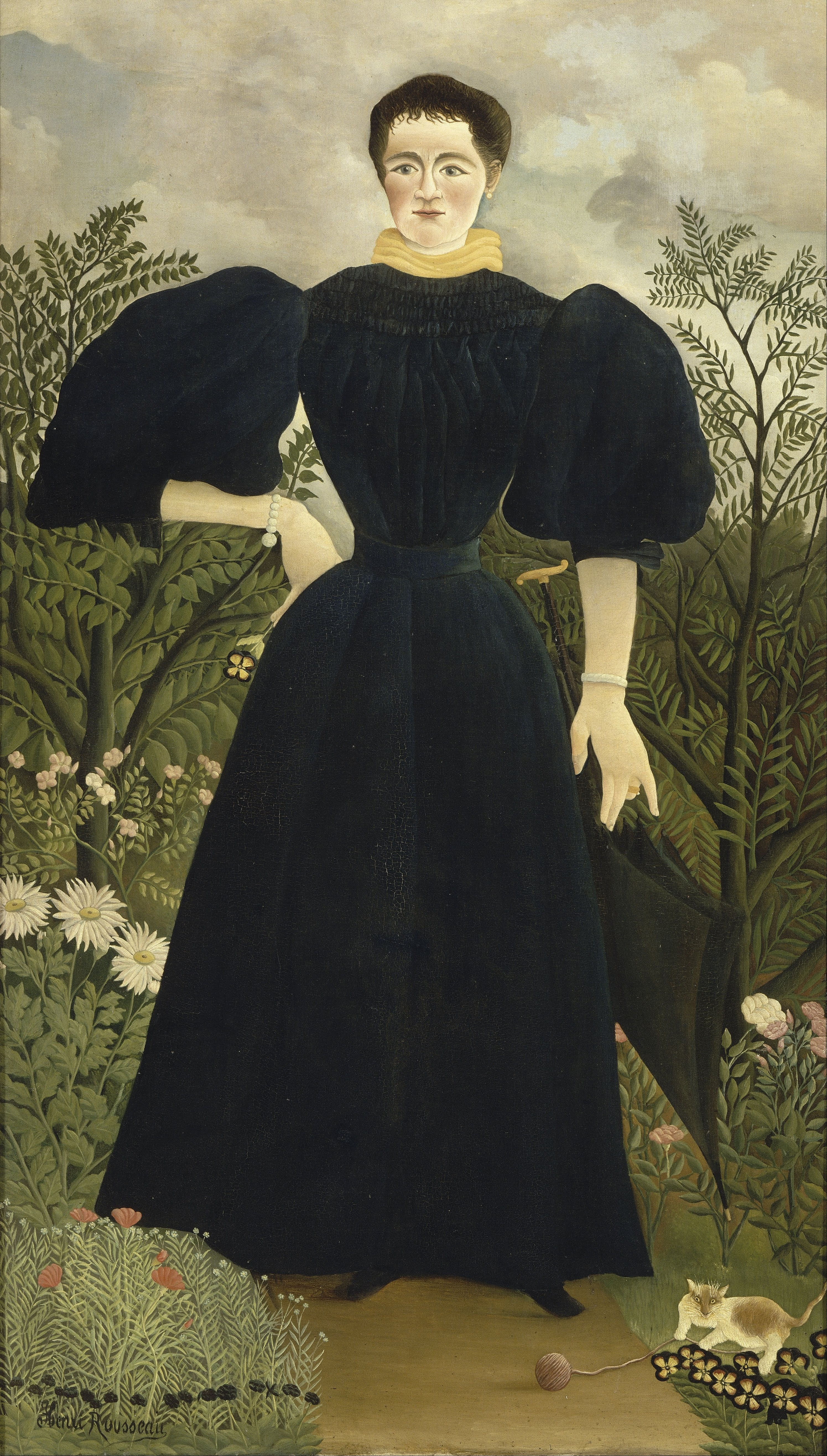 Madame M.s portræt - Henri Rousseau
