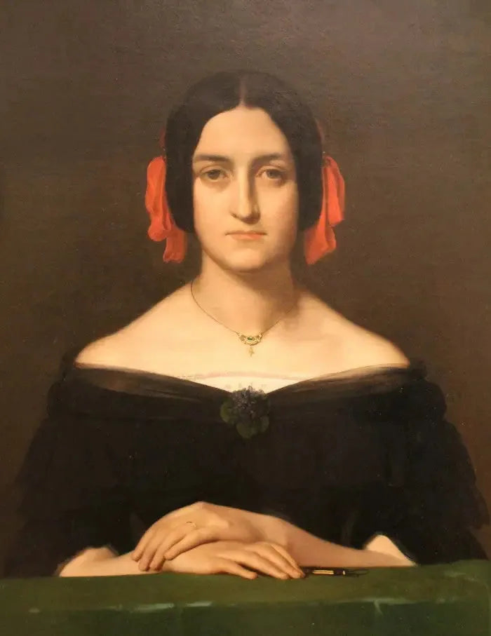 Portræt af Madame Oudiné - Hippolyte Flandrin