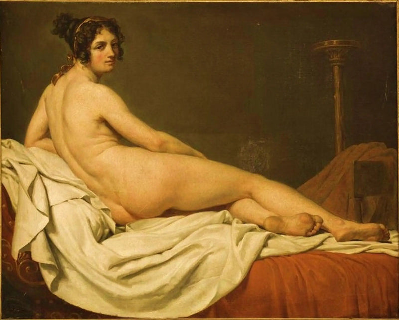 Portræt af fru Récamier - Jacques-Louis David