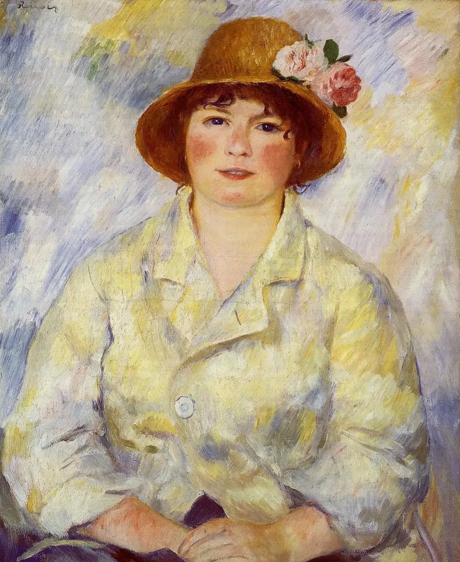 portræt af fru Renoir - Pierre-Auguste Renoir