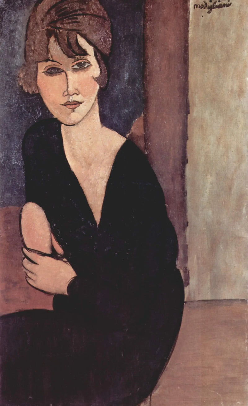 Portræt af fru Reynouard - Amedeo Modigliani