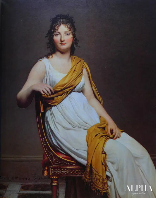 Portrait de Madame de Verninac - Jacques-Louis David - Reproductions de tableaux et peintures haut de gamme