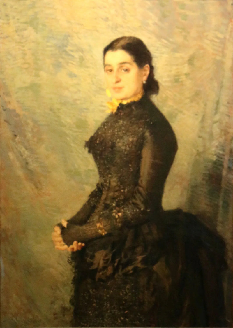 Madame Wieners portræt - Théo van Rysselberghe