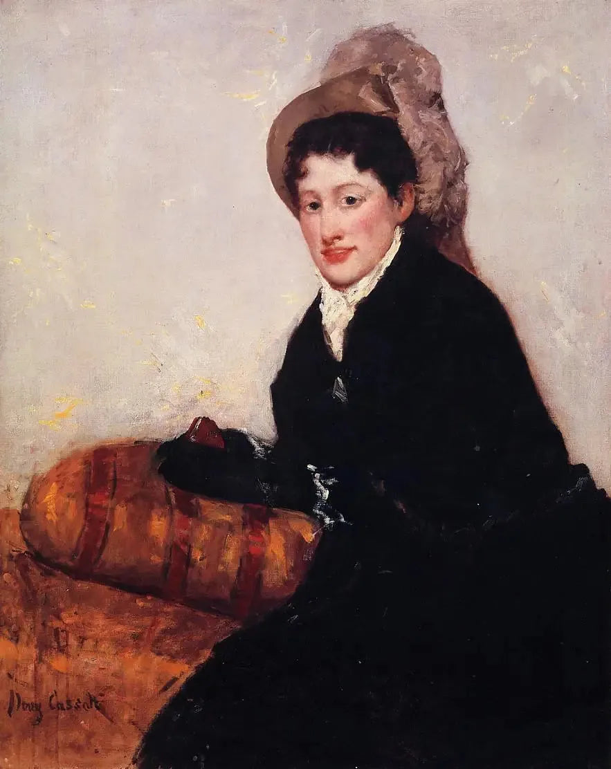 Portræt af fru X klædt på til morgenstunden - Mary Cassatt