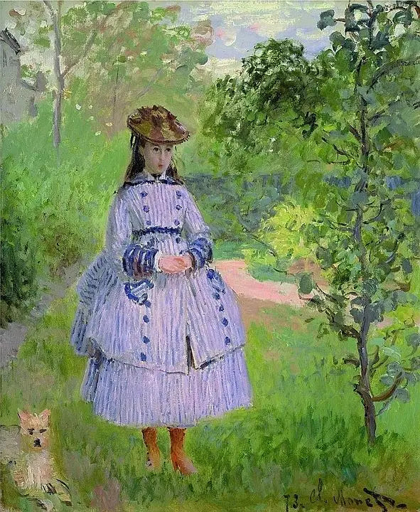 Portræt af Mademoiselle Bonnet - Claude Monet