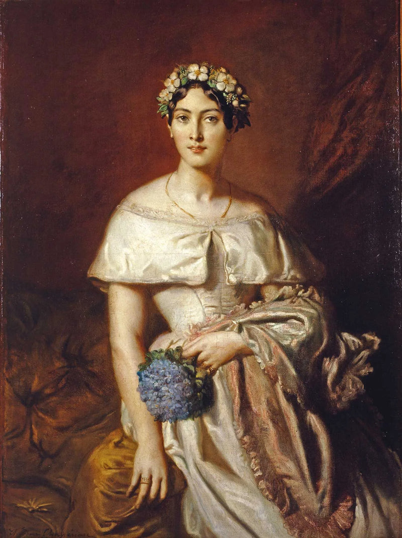 Portræt af frøken de Cabarrus - Théodore Chassériau