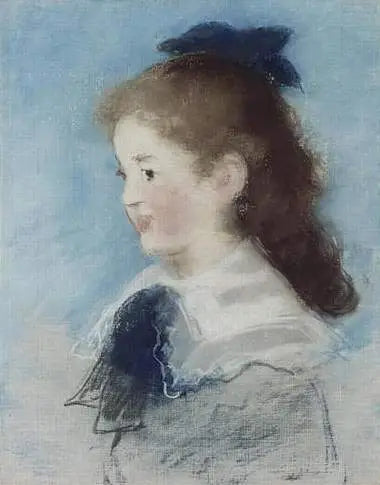 Portræt af frøken Hecht i profil - Édouard Manet