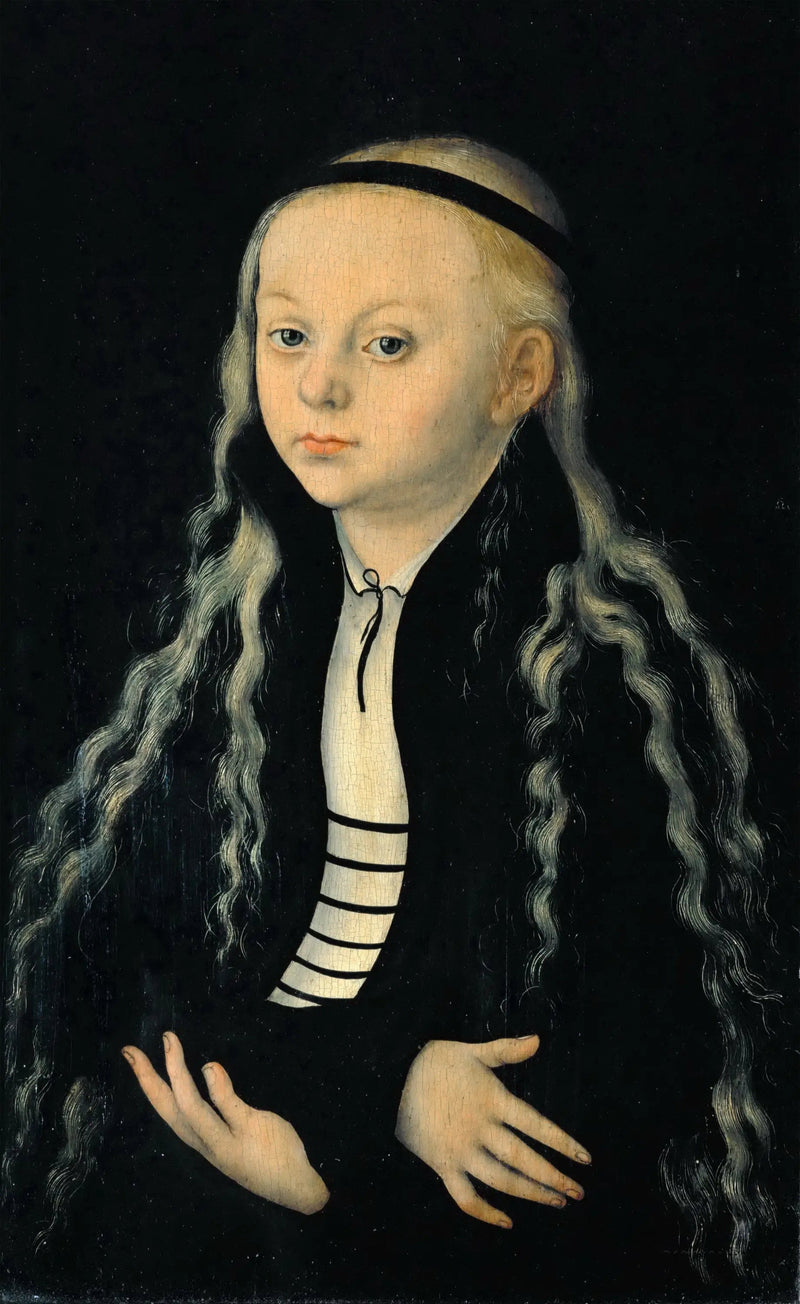 Portræt af Magdalena Luther, datter af reformatoren Martin Luther - Lucas Cranach den Ældre