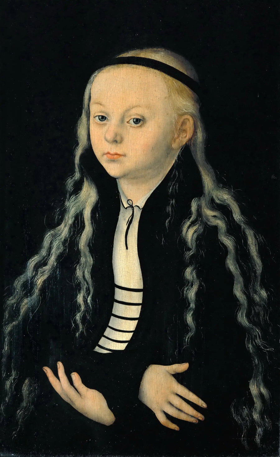 Portræt af Magdalena Luther, datter af reformatoren Martin Luther - Lucas Cranach den Ældre