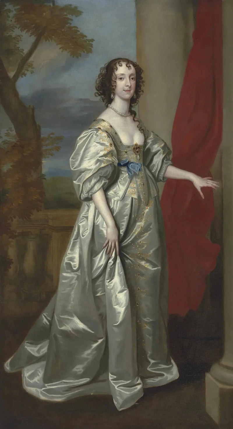 Portrait af Margaret Smith, Mme Thomas Carey, senere Lady Edward Herbert (1606-1678) - Antoine van Dyck