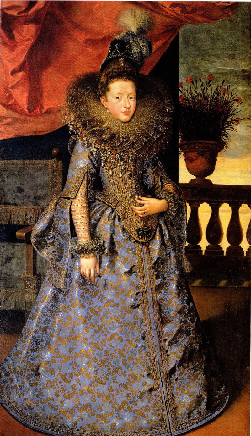 Portrait de Margherita Gonzaga (1591–1632), prinsesse af Mantova - Frans Pourbus den Yngre