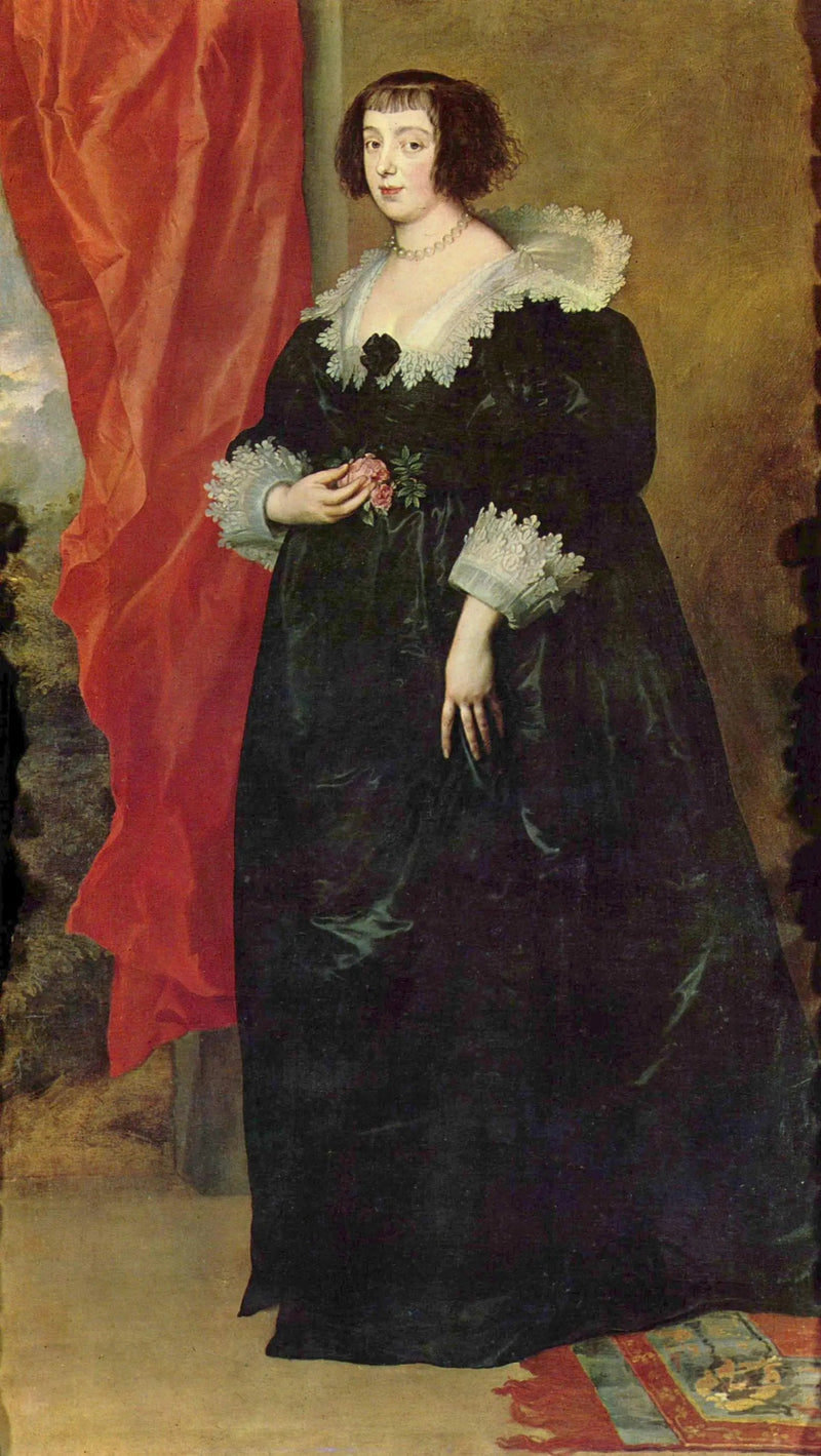 Portræt af Marguerite de Lorraine - Antoine van Dyck
