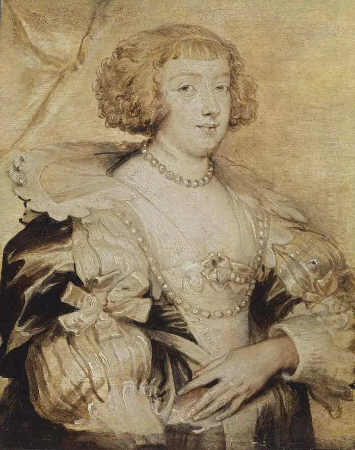 Portræt af Marguerite de Lorraine - Antoine van Dyck