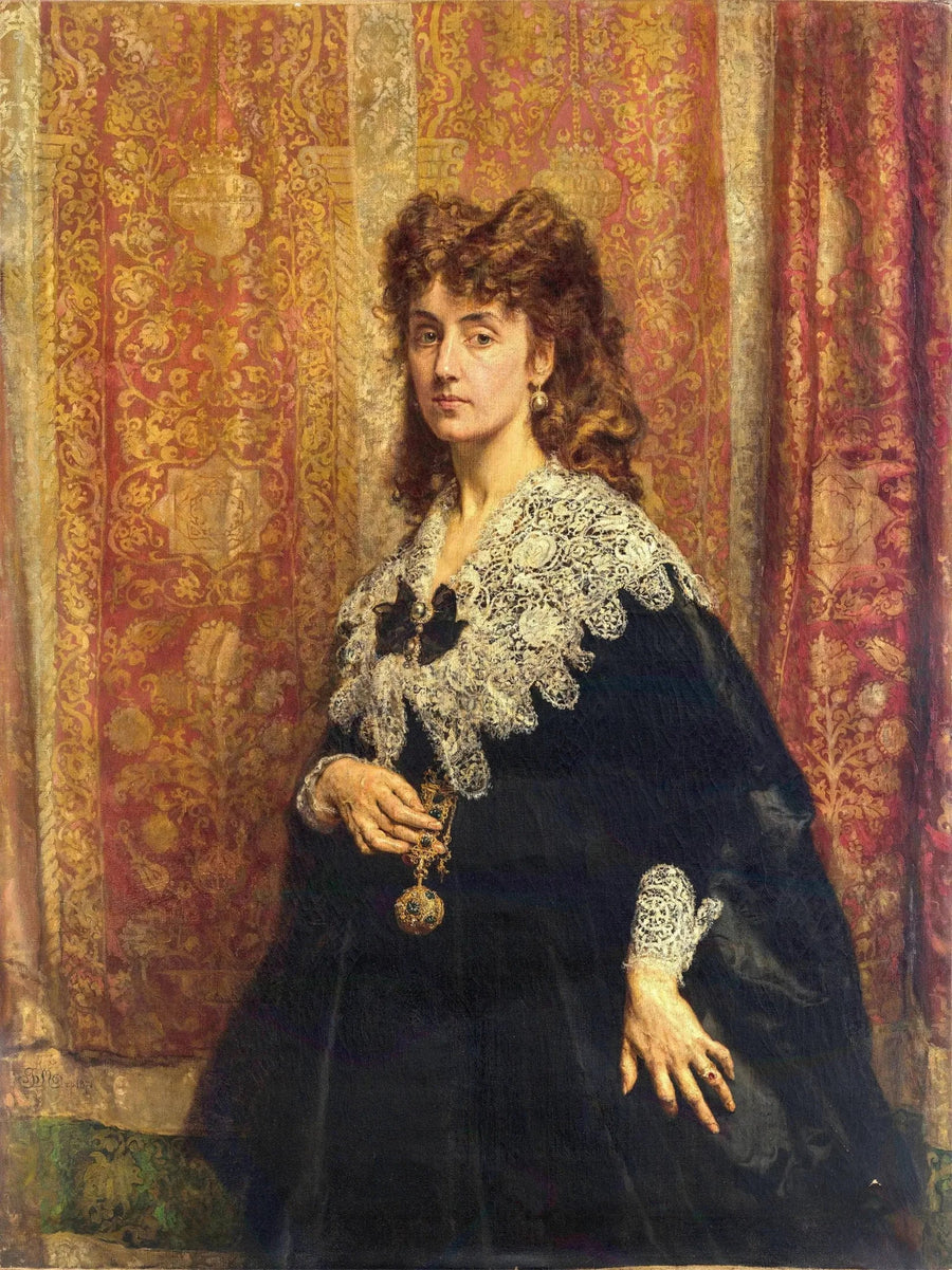 Portrait de Maria Pusłowska (1845-1926) - Jan Matejko