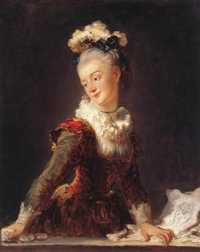 Portrait af Marie-Anne-Éléonore, greveinde de Grave (1730-1807) - Jean-Honoré Fragonard