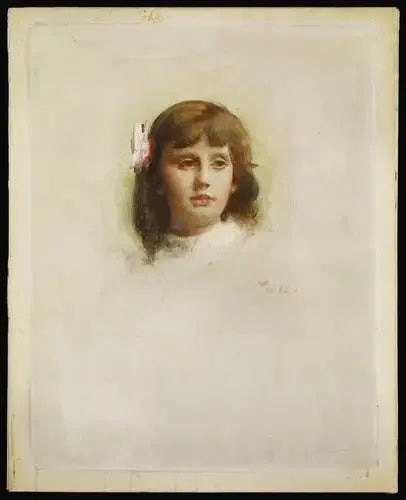 Portræt af Marie-Charlotte Madier-Trélat som barn - Léon Bonnat