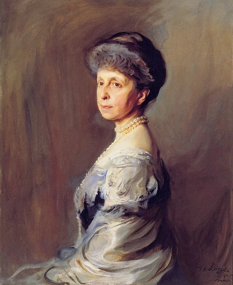 Portrait de Marie-Christine d'Autriche, reine d'Espagne - Philip de László image 1 reproduction d’œuvre d’art à l’huile